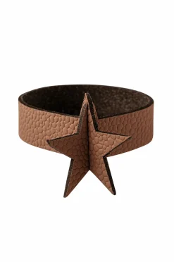 MiLLE W NORDISK DESIGN Bordtekstiler>Servietring stjerne 4-pak Cognac