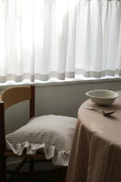 Mimou Bistro Curtain Claire Extra Wide Natural Pink Online