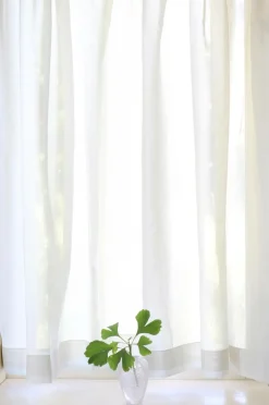 Mimou Gardinlængder Med Løbegang>Cafégardin Grace dobbelt bredde Natur