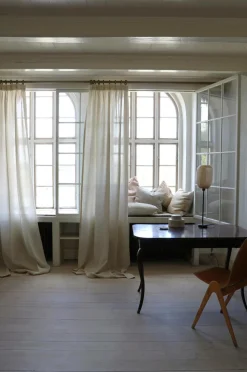 Mimou Gardin Crisp hørlærred Kashmirbeige