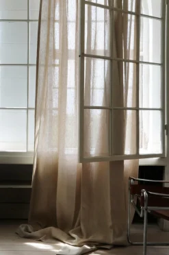 Mimou Hørgardiner>Gardin Field hørlærred, bred Natur