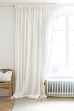 Mimou Gardin Kelly, hørlærred, dobbelt bredde Hvid New