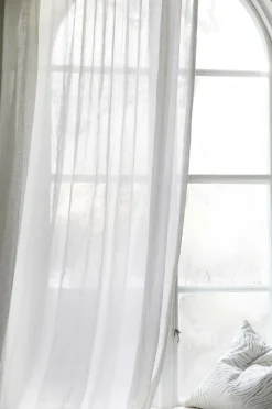 Mimou Gardin Kelly, hørlærred, dobbelt bredde Hvid New