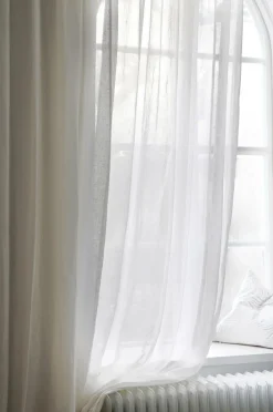 Mimou Gardin Kelly, hørlærred, dobbelt bredde Hvid New