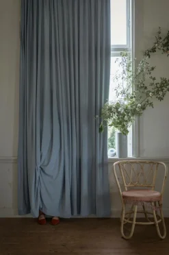 Mimou Velourgardiner>Gardin Velour Light Blue