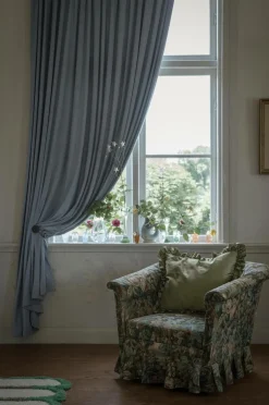 Mimou Velourgardiner>Gardin Velour Light Blue