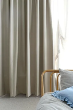 Mimou Mørklægningsgardiner>Hotelgardin Black Out dobbelt bredde Natur