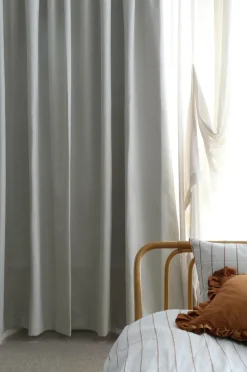 Mimou Hotelgardin Black Out dobbelt bredde Grå Hot