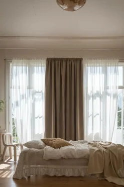 Mimou Mørklæggende hotelgardin - dobbelt bredde Walnut Discount