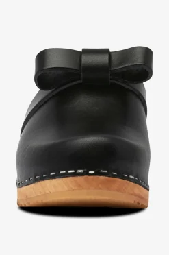 Mimou Træsko med sløjfe Sort Discount