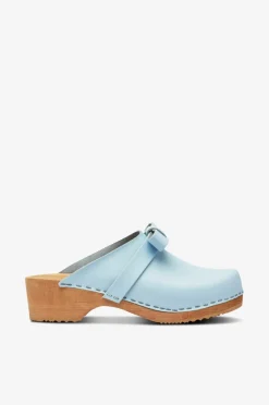 Mimou Træsko med sløjfe Lyseblå Best