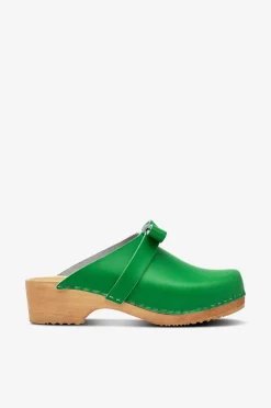 Mimou Træsko med sløjfe Grøn Clearance
