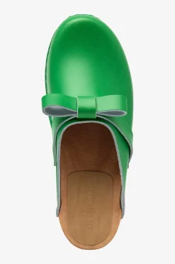 Mimou Træsko med sløjfe Grøn Clearance