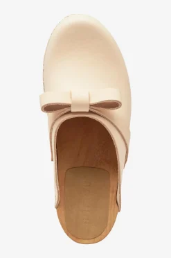 Mimou Sko>Træsko med sløjfe Nude