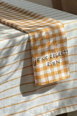 Mimou Køkkentekstiler>Viskestykke Je Ne Regrette Nougat
