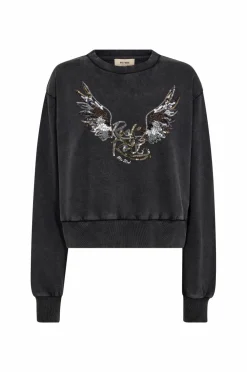 MOS MOSH Sweatshirt mmCosette O-ls Deco Phantom Online