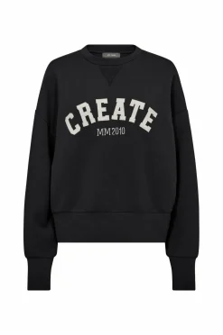 MOS MOSH Sweatshirt mmCelli O-LS Sweatshirt Phantom Discount
