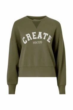MOS MOSH Sweatshirt mmCelli O-LS Sweatshirt Olive night New