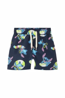 Name it Badetøj>Badebukser nmmMic Stitch Long Swimshorts Wdi Navy blazer