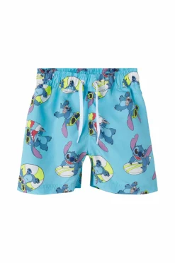 Name it Badebukser nmmMic Stitch Long Swimshorts Wdi Bluefish Outlet