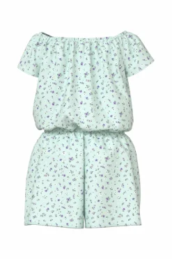 Name it Jumpsuits>Buksekjole nkfVinaya SS Playsuit Aqua Glass