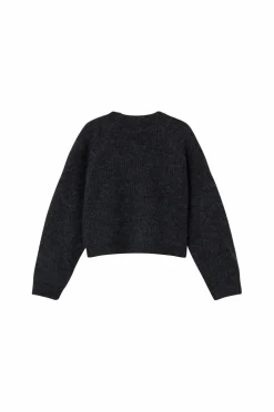 Name it Cardigan nkfHolly Boxy Short Knit Card Dark grey melange Discount