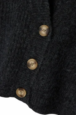 Name it Cardigan nkfHolly Boxy Short Knit Card Dark grey melange Discount