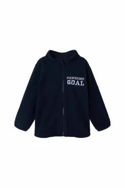Name it Trøjer & Cardigans>Fleecetrøje nmmJohan Paw Fleece W Zip Cplg Navy blazer