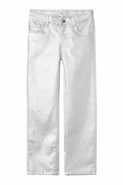 Name it Jeans nkfRose Straight Twill Pant 1631-wy Sølvfarvet Online