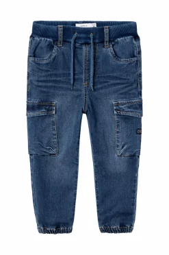 Name it Jeans>Jeans nmmBen Baggy R Cargo 9770-yt Dark blue denim