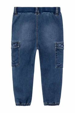 Name it Jeans>Jeans nmmBen Baggy R Cargo 9770-yt Dark blue denim
