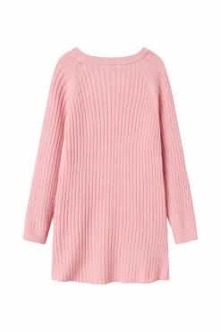 Name it Kjole NkfRikine LS Knit Dress PB Cradle pink Clearance