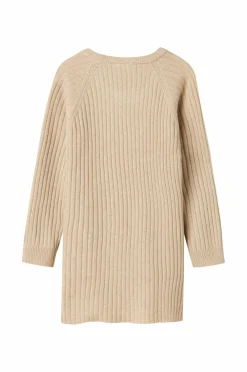 Name it Kjole NkfRikine LS Knit Dress PB Doeskin Best