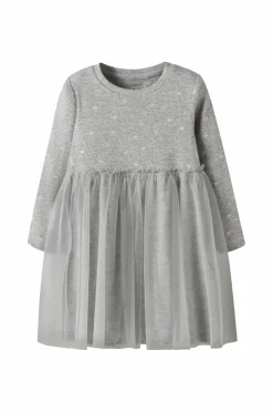 Name it Kjole nmfNadja LS Dress Grey melange Best