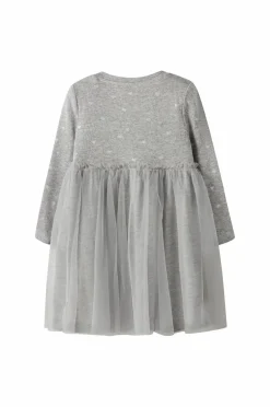 Name it Kjole nmfNadja LS Dress Grey melange Best