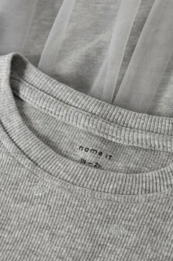 Name it Kjole nmfNadja LS Dress Grey melange Best