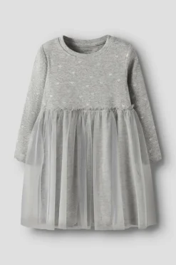 Name it Kjole nmfNadja LS Dress Grey melange Best
