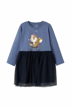 Name it Kjole nmfOhfelia LS Dress Box Wild wind Online