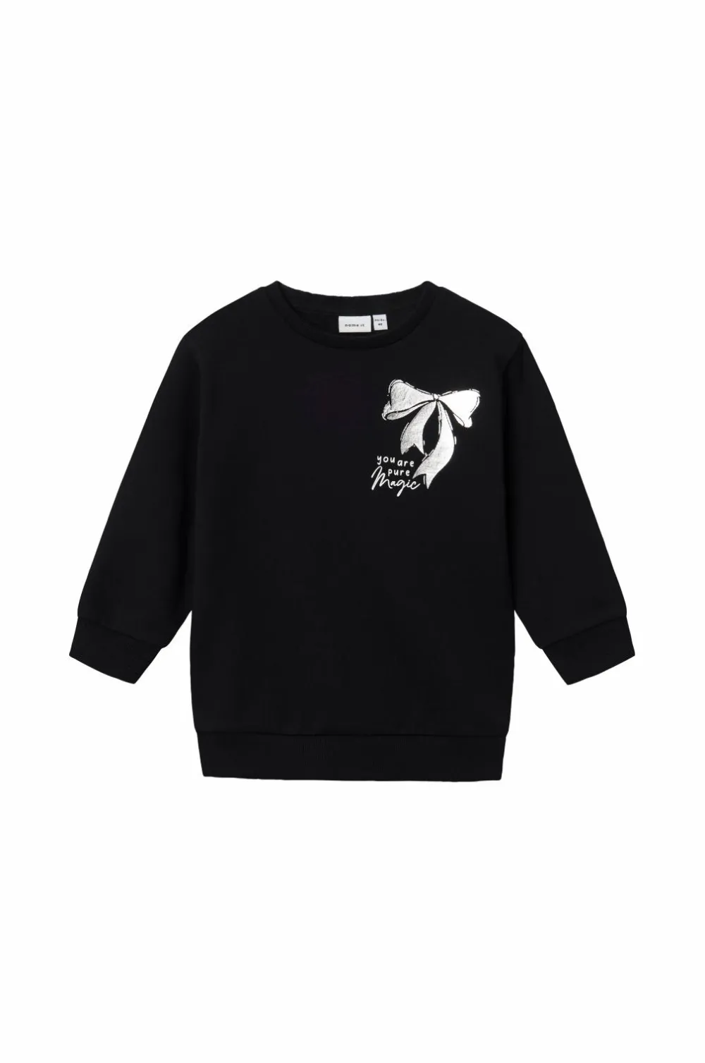 Name it Kjoler>Kjole nmfRenata Nreg Sweat Tunic Bru Box Black