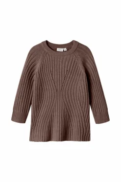 Name it Kjole nmfRikine LS Knit Coffee quartz