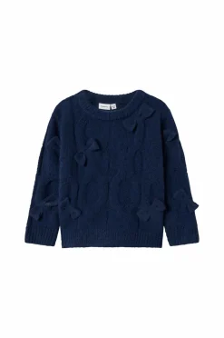 Name it Trøjer & Cardigans>Pullover nmfOlivia LS Knit Navy blazer