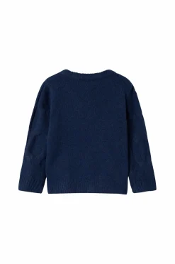 Name it Trøjer & Cardigans>Pullover nmfOlivia LS Knit Navy blazer