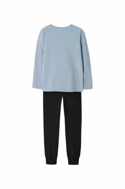 Name it Nattøj & Homewear>Pyjamassæt nkmNightset Dusty Racer Dusty blue