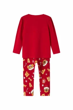 Name it Nattøj & Homewear>Pyjamassæt nmfSarba Paw LS Barbados cherry