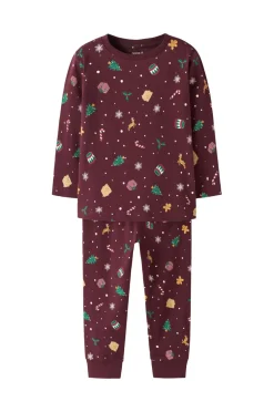 Name it Pyjamassæt nmnVismas LS Bordeaux New
