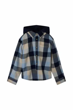 Name it Skjorte nkmLarry LS Overshirt WH Navy blazer Sale