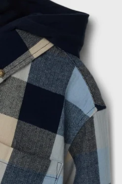 Name it Skjorte nkmLarry LS Overshirt WH Navy blazer Sale