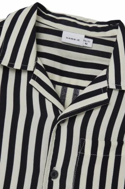 Name it Skjorte nmmFerane SS Shirt Box Dark sapphire Outlet