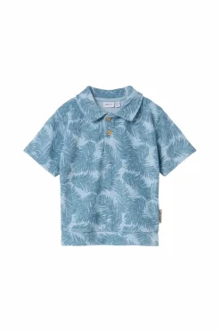 Name it Skjorte nmmFrede Nreg Terry SS Polo Box i frotté Celestial blue