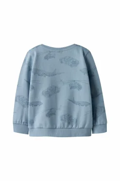 Name it Sweatshirts & Hoodies>Sweatshirt NmmVaron LS Aop Swt Unb Dusty blue